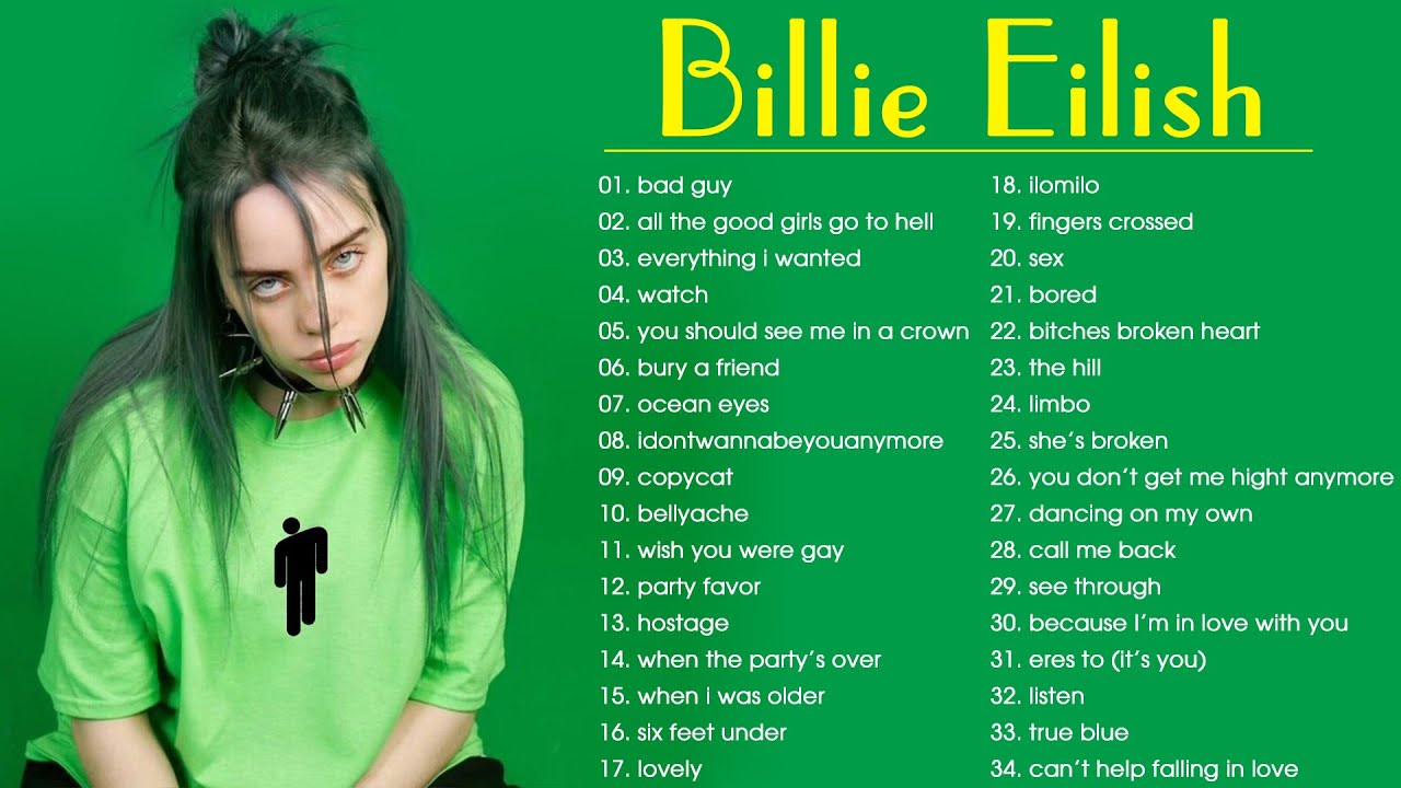 Download Billie Eilish Greatest Hits 2020 Billie Eilish Full Playlist