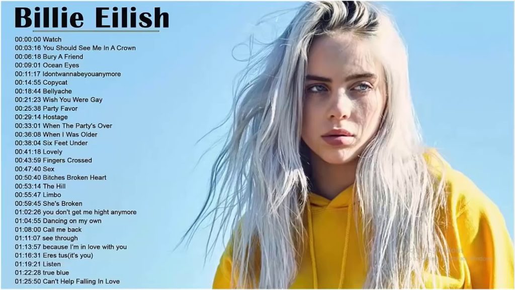 Download all Billie Eilish Greatest Hits Full Album music and songs